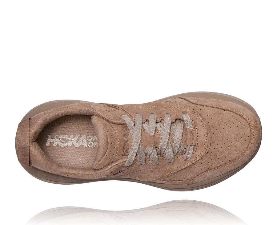 Zapatos Para Caminar Hoka One One Hombre Grises - Bondi L Suede - YKIB47932